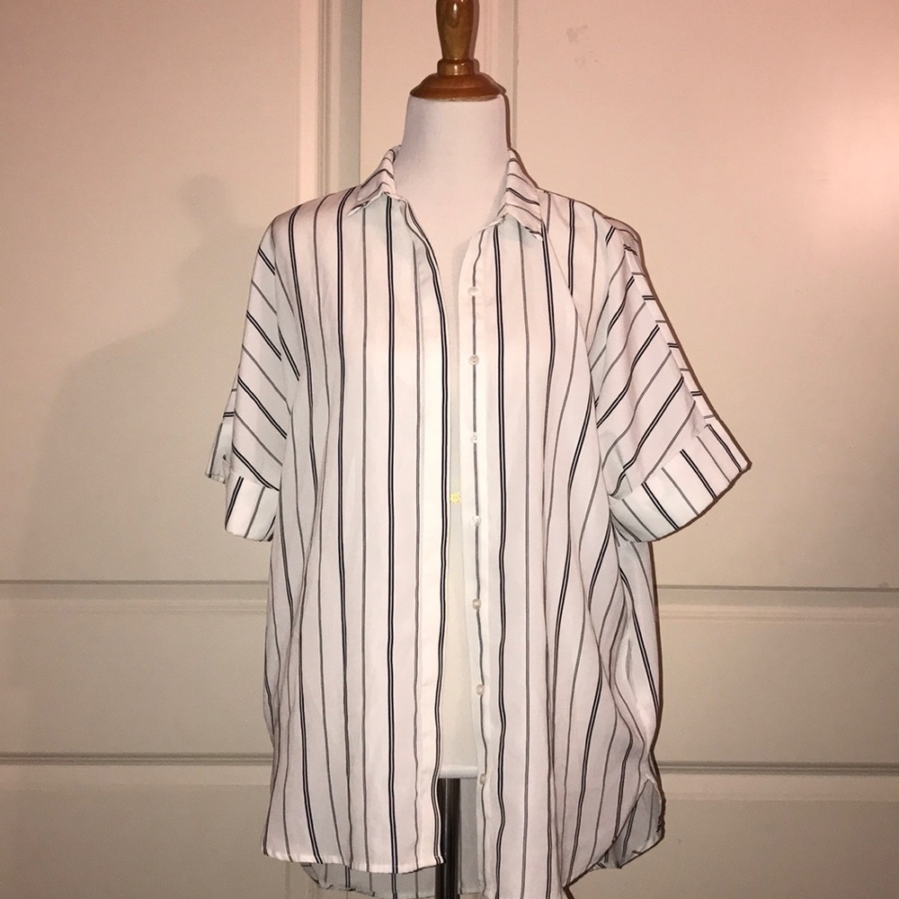 Dressy silky shirt forever 21